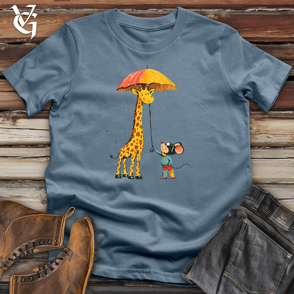 Viking Goods Giraffe Rainstorm Softstyle Tee Indigo Blue / S