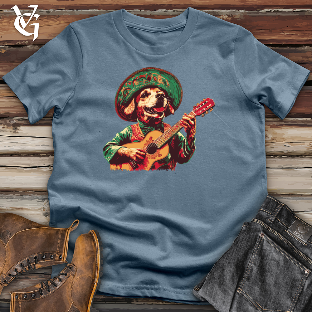 Viking Goods Golden Retriever Mariachi Softstyle Tee Indigo Blue / S