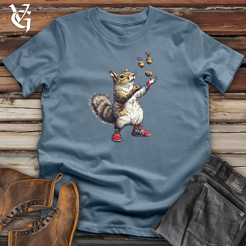 Viking Goods Juggling Squirrel  Softstyle Tee Indigo Blue / S