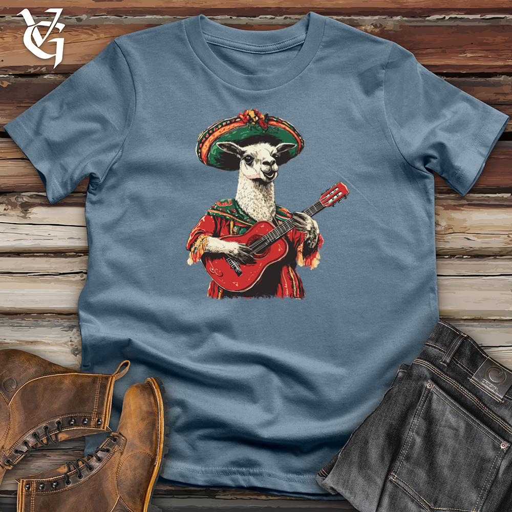 Viking Goods Llama Mariachi Softstyle Tee Indigo Blue / S