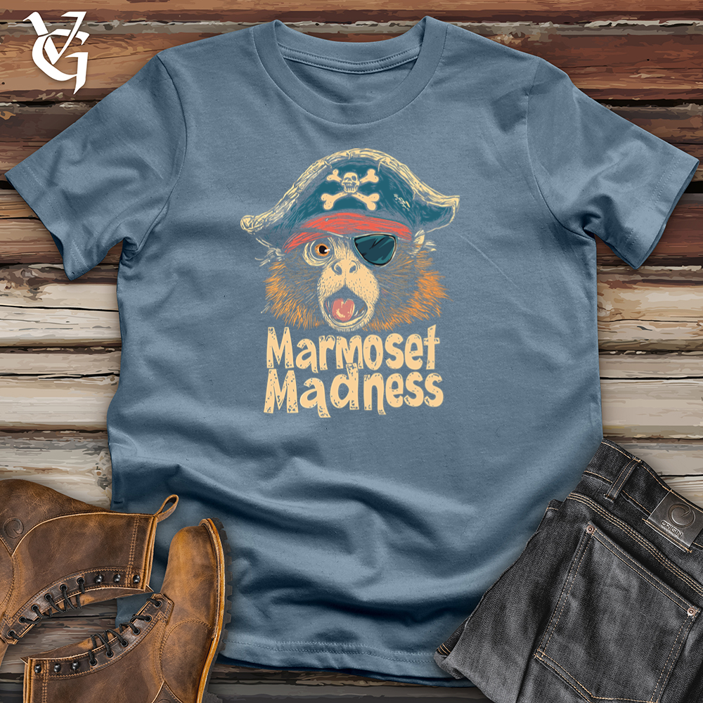 Viking Goods Marmoset Madness Softstyle Tee Indigo Blue / S