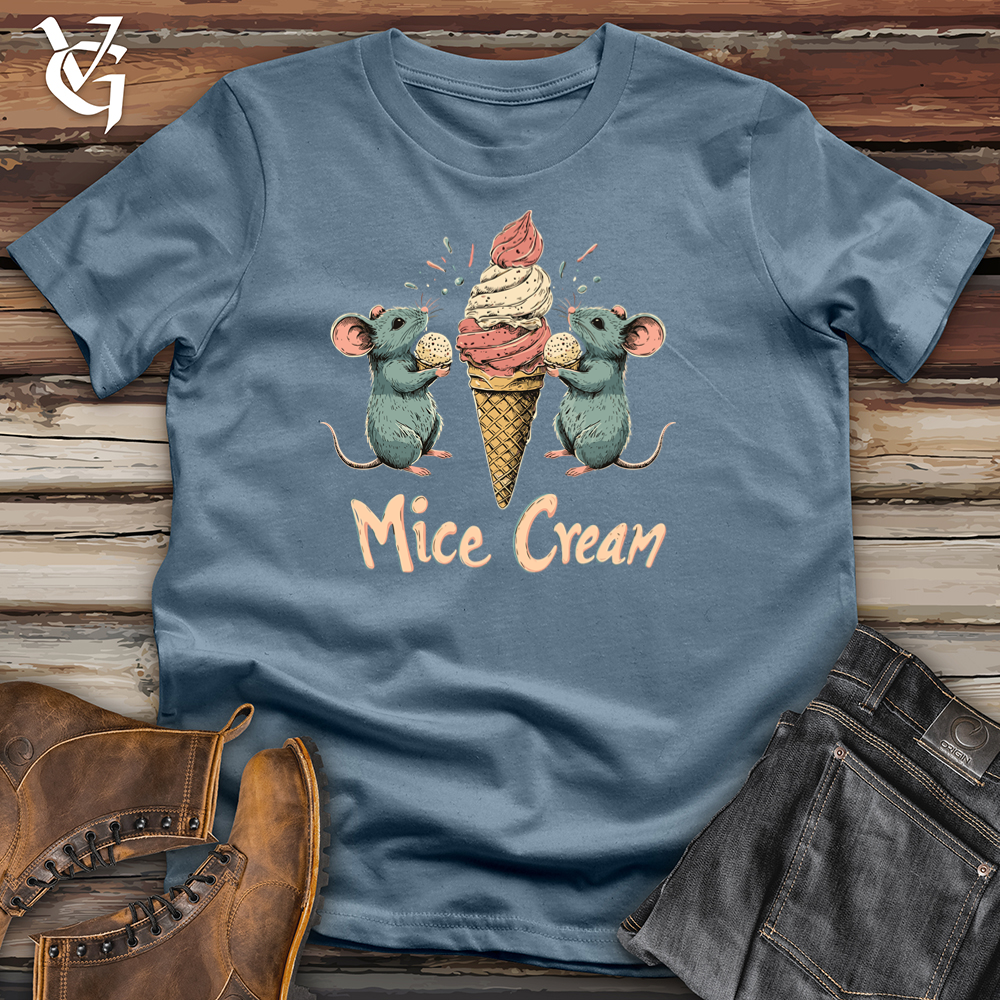 Viking Goods Mice Cream Softstyle Tee Indigo Blue / S