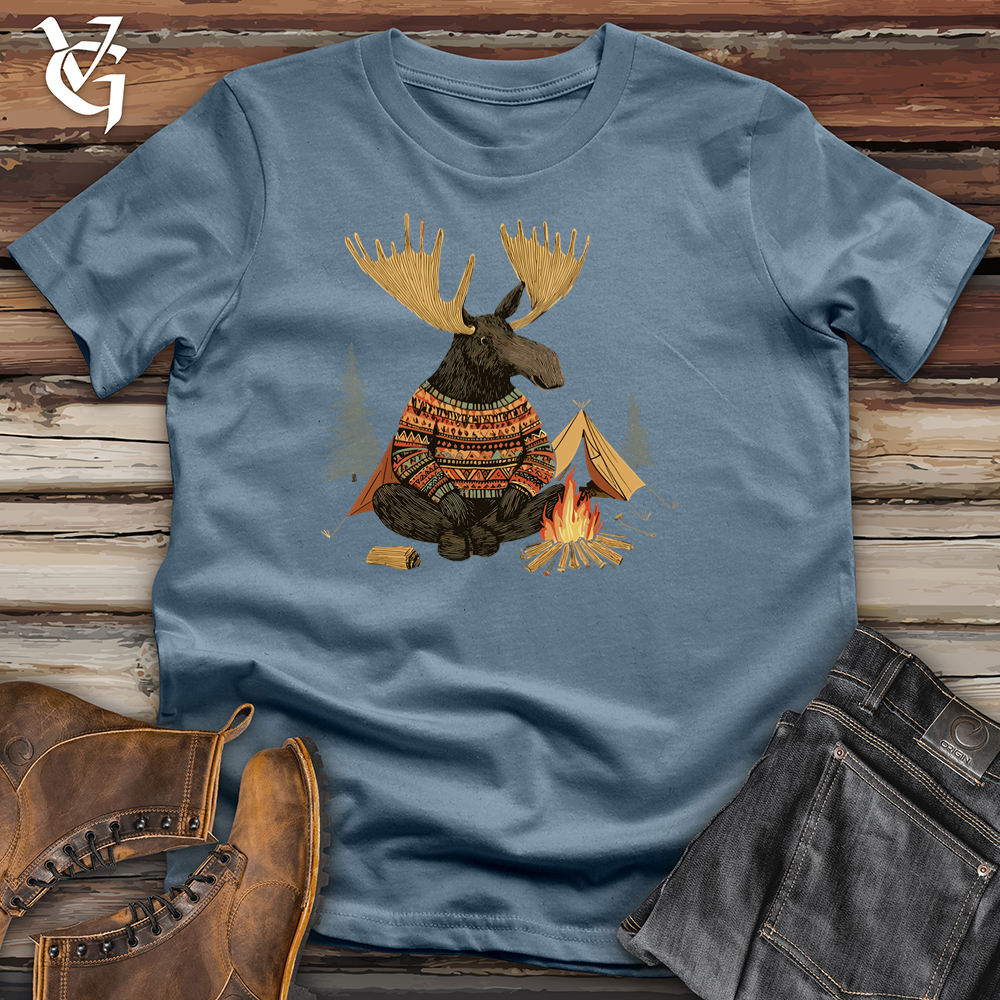 Viking Goods Moose Mirage Softstyle Tee Indigo Blue / S