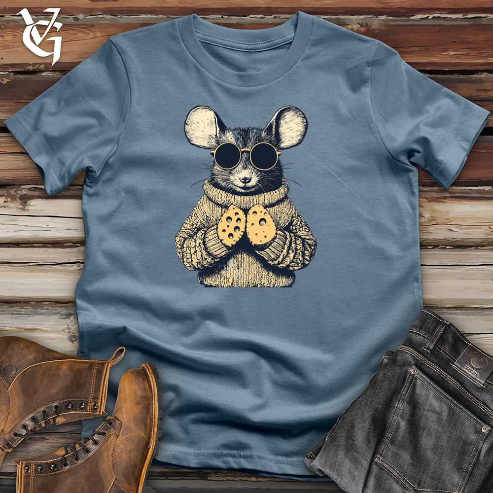 Viking Goods Mouse Cheese Hands Softstyle Tee Indigo Blue / S