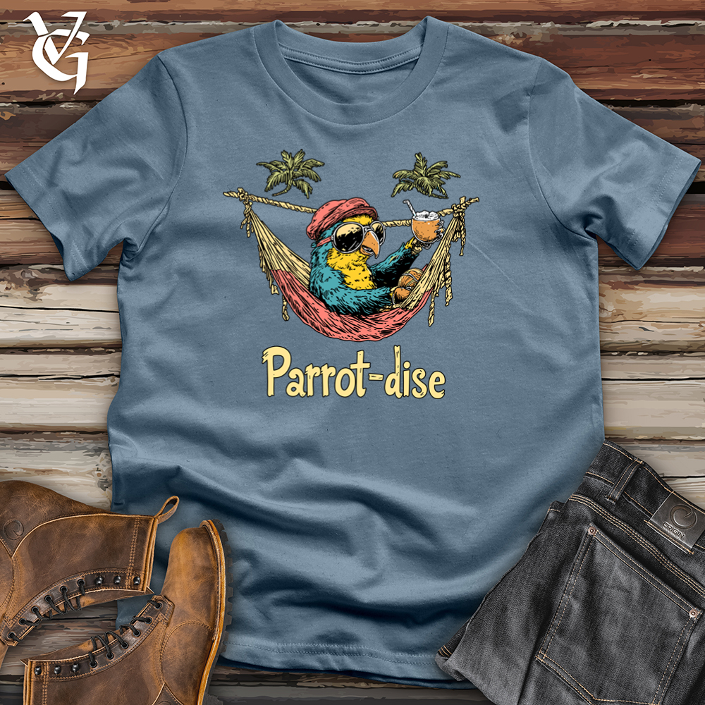 Viking Goods Parrotdise Softstyle Tee Indigo Blue / S