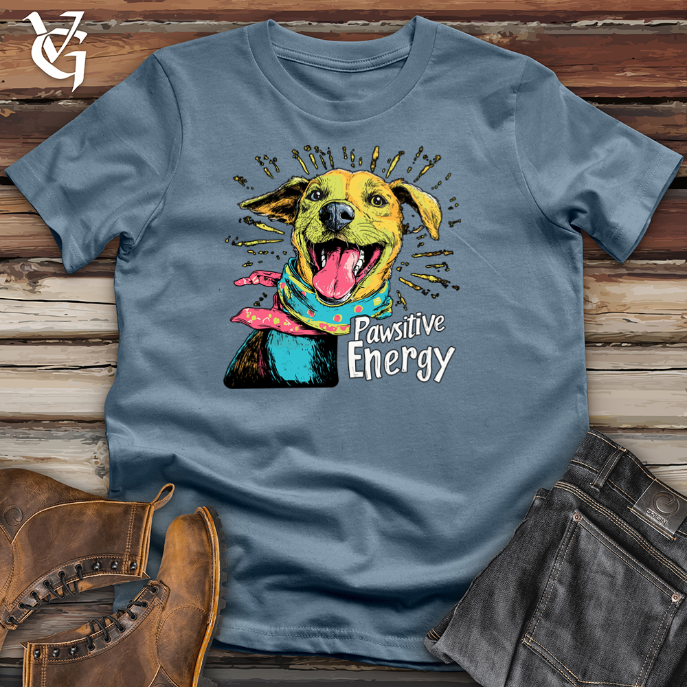 Viking Goods Pawsitive Energy Softstyle Tee Indigo Blue / S
