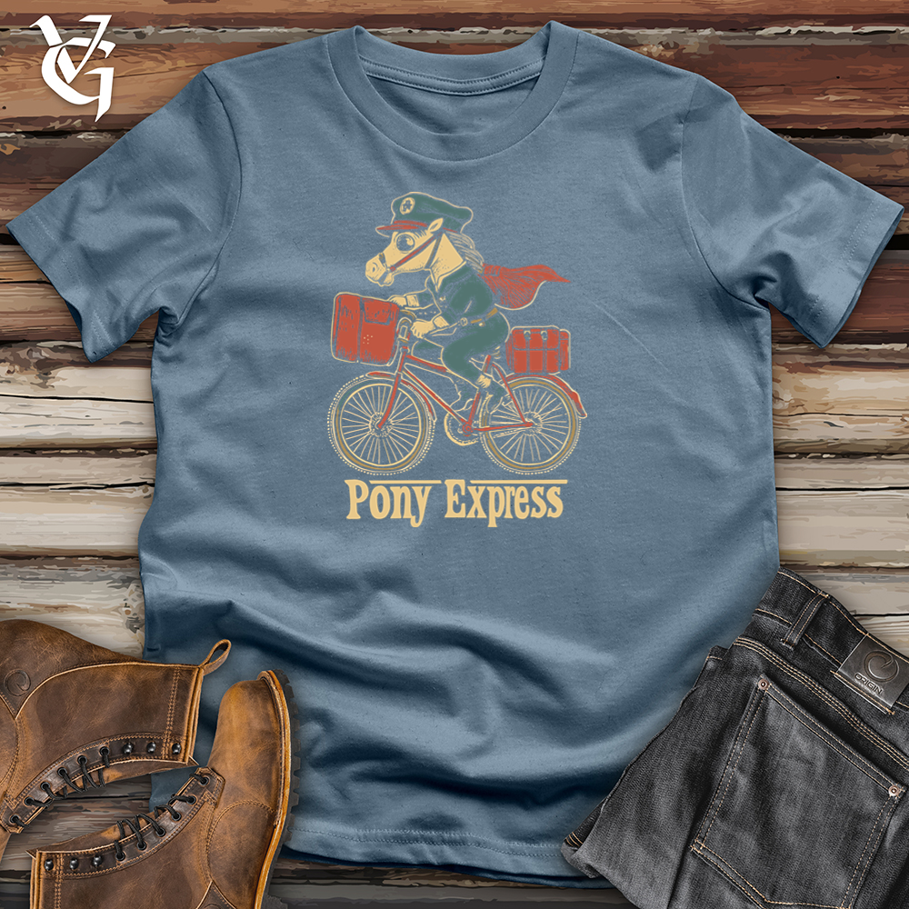 Viking Goods Pony Express Softstyle Tee Indigo Blue / S
