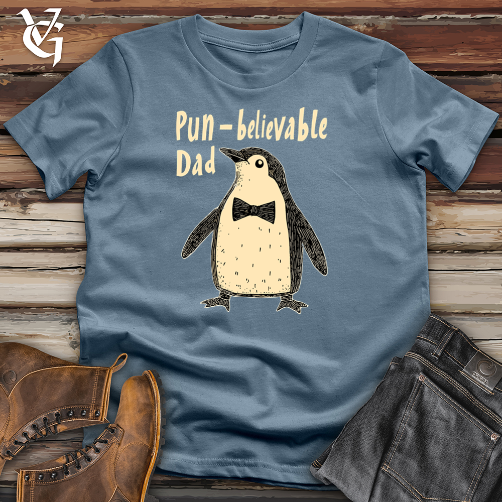 Viking Goods PunBelievable Dad Softstyle Tee Indigo Blue / S