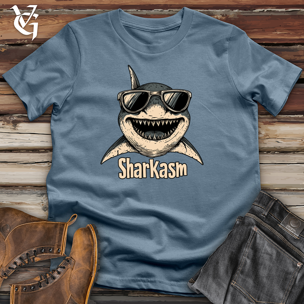 Viking Goods Sharkasm Softstyle Tee Indigo Blue / S