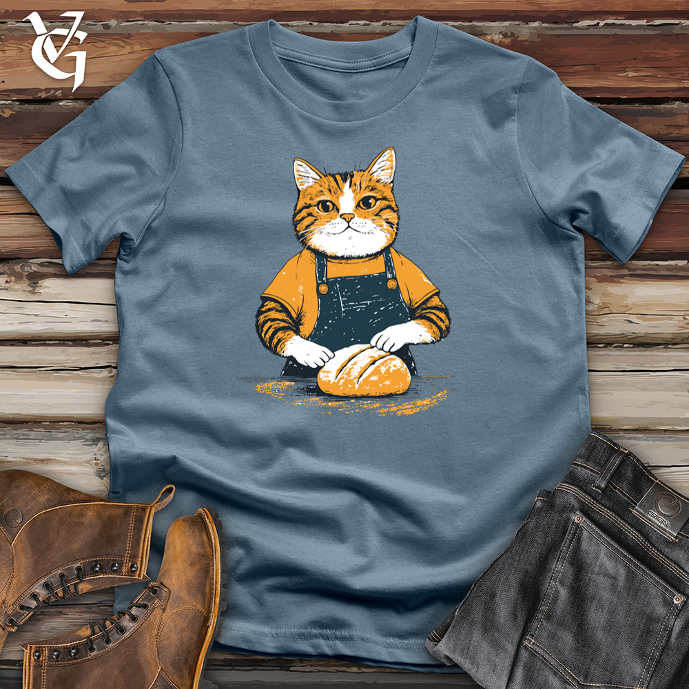 Viking Goods Sourdough Cat Softstyle Tee Indigo Blue / S