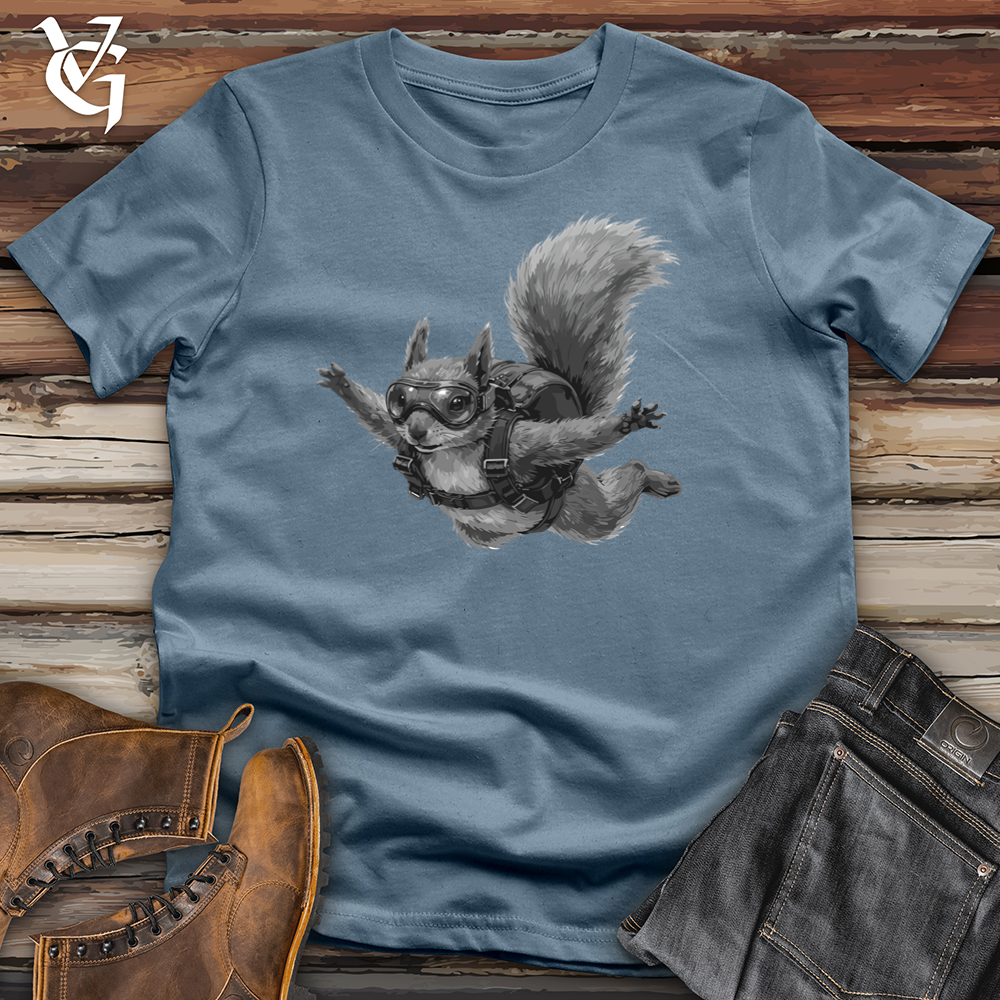 Viking Goods Squirrel Earhart Softstyle Tee Indigo Blue / S