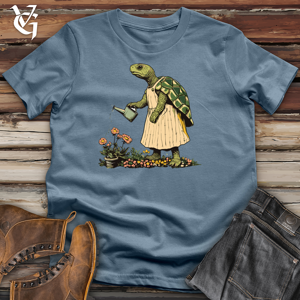 Viking Goods Turtle Gardener Softstyle Tee Indigo Blue / S