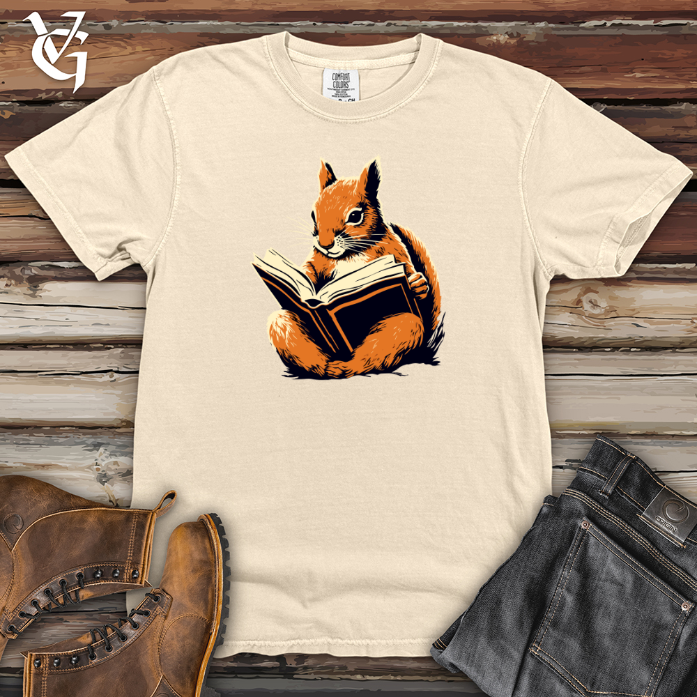 Viking Goods Bookworm Squirrel Heavy Cotton Comfort Colors Tee White / L