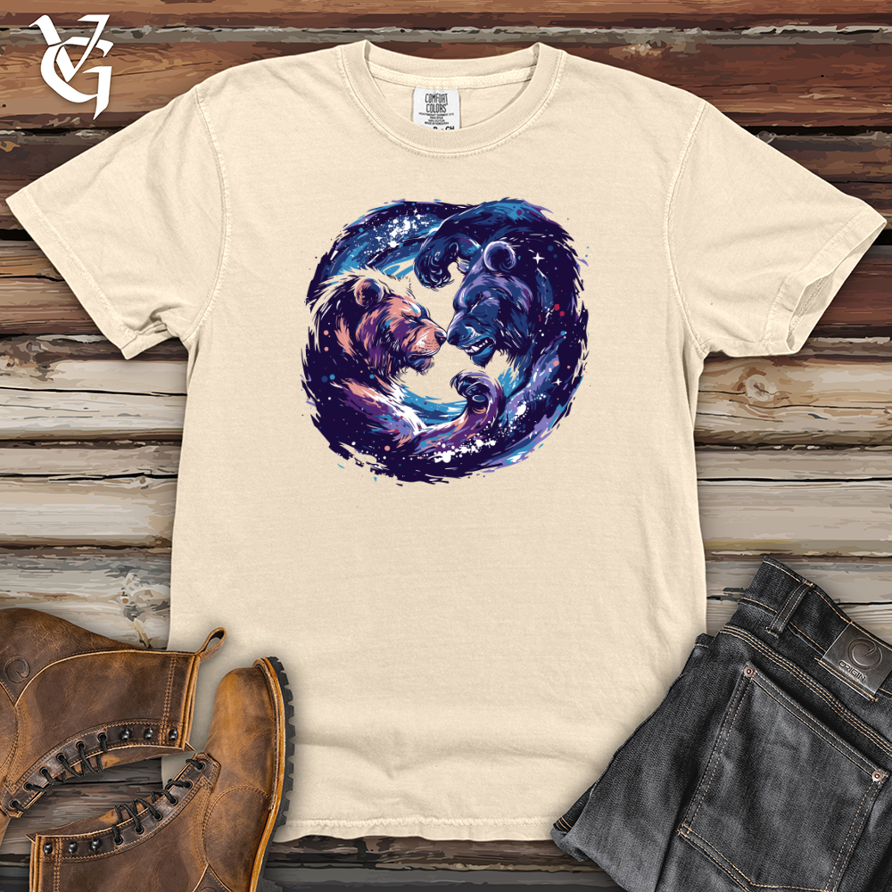 Viking Goods Cosmic Bear Embrace Heavy Cotton Comfort Colors Tee Ivory / L