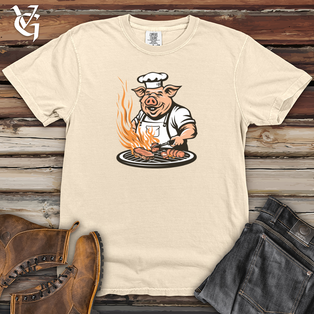 Viking Goods Grillmaster Swine Sizzle Heavy Cotton Comfort Colors Tee Ivory / L