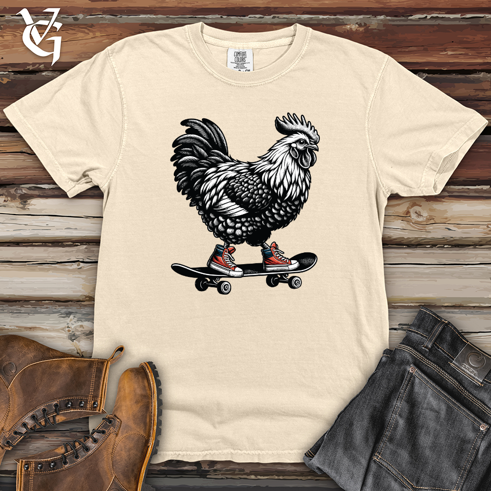 Viking Goods Hen Skating Heavy Cotton Comfort Colors Tee Ivory / L