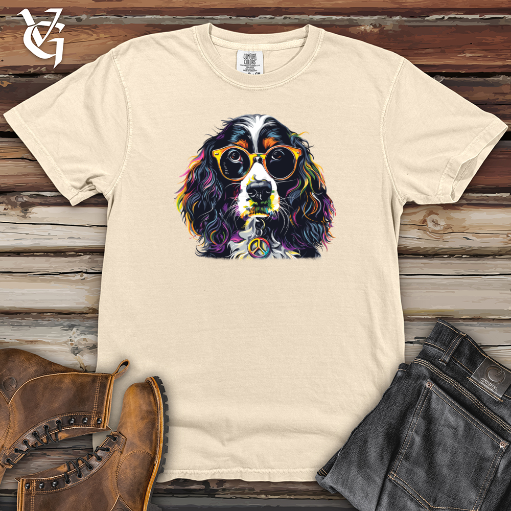 Viking Goods Hippie Canine Groove Heavy Cotton Comfort Colors Tee Ivory / L