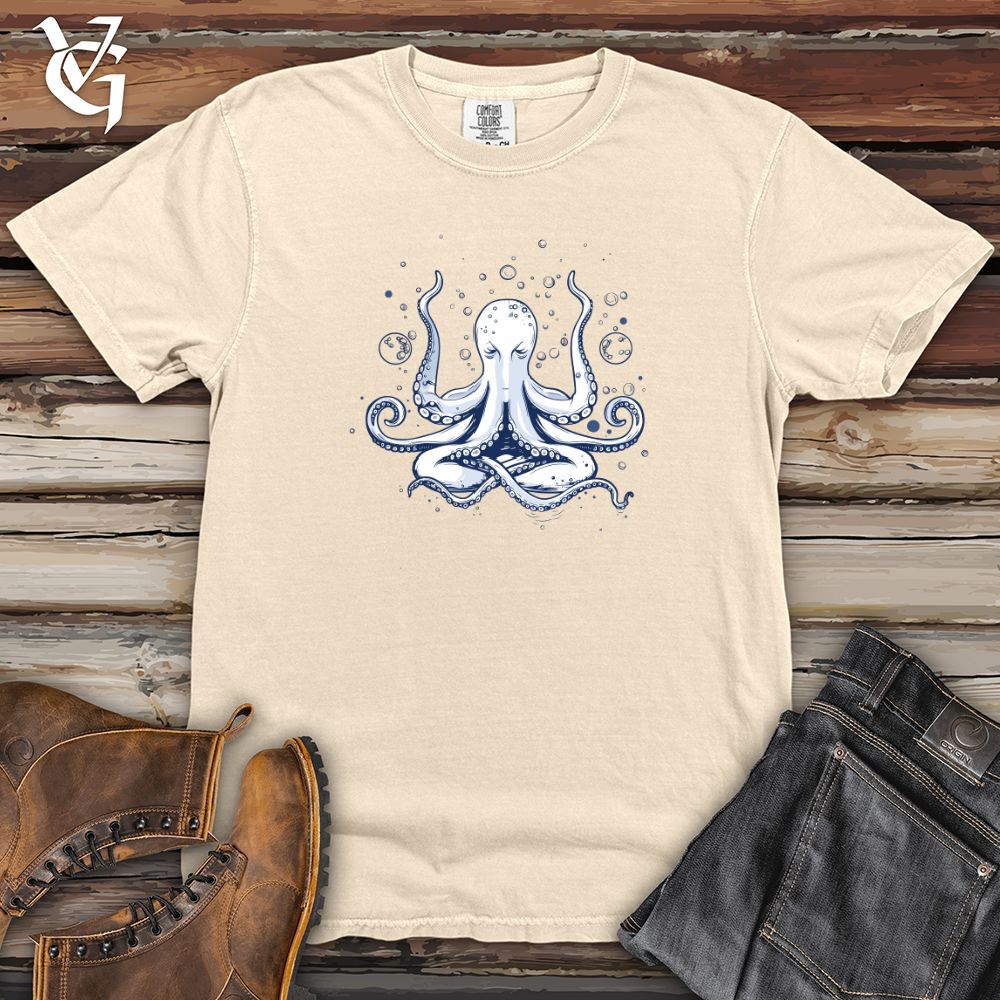 Viking Goods Octopus Bubble Meditation Heavy Cotton Comfort Colors Tee Ivory / L