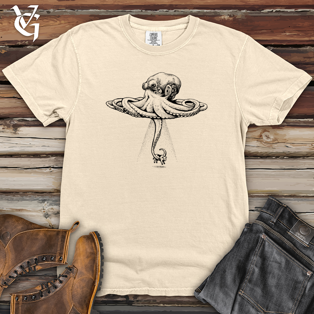 Viking Goods Octopus UFO Heavy Cotton Comfort Colors Tee Ivory / L