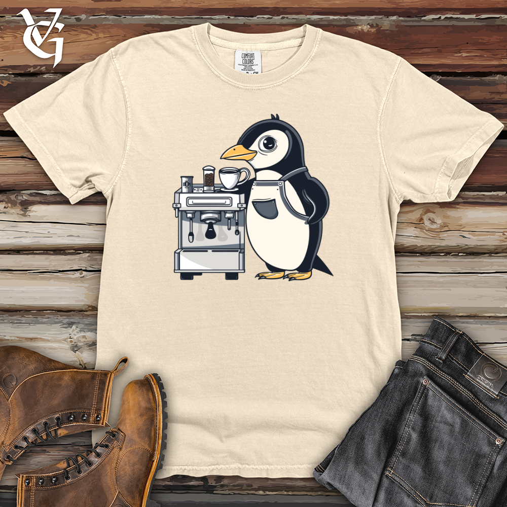 Viking Goods Puffin Coffee Connoisseur Heavy Cotton Comfort Colors Tee Ivory / L