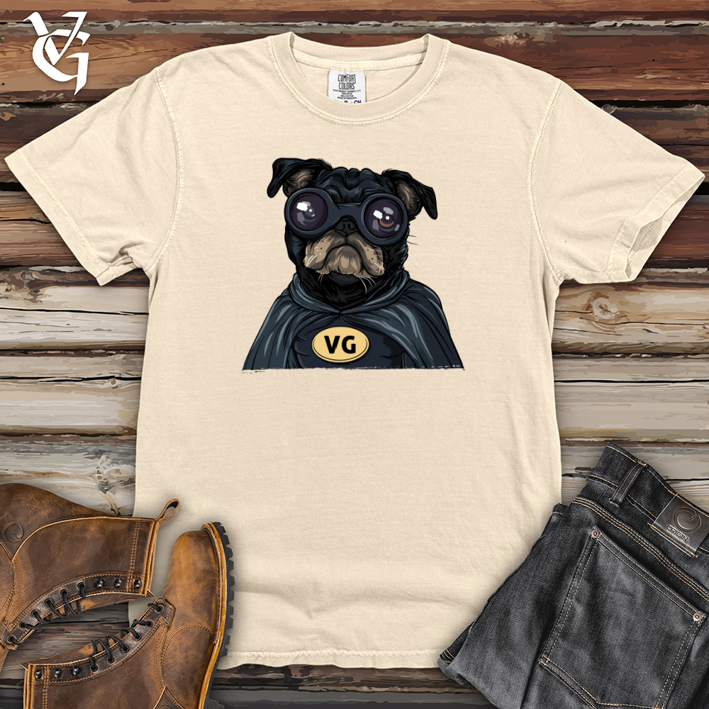 Viking Goods Pug VG Superhero Heavy Cotton Comfort Colors Tee Ivory / L