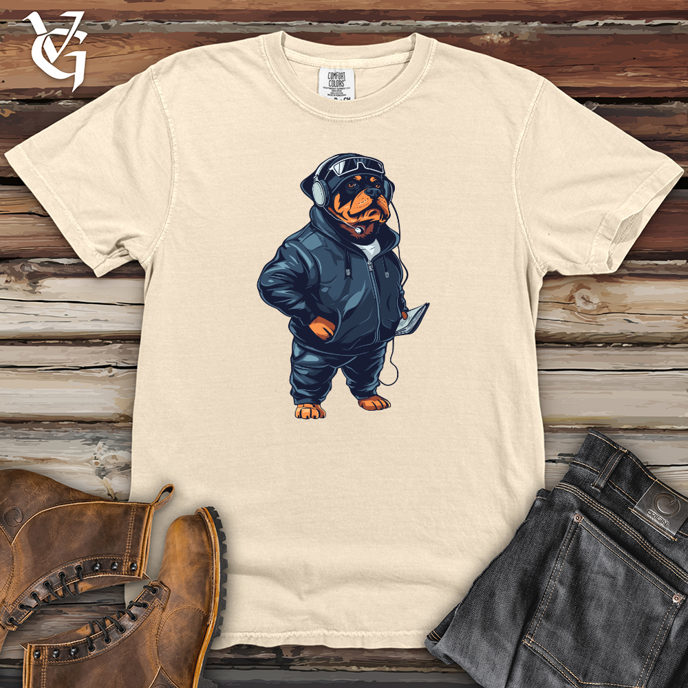 Viking Goods Rottweiler Football Coach Heavy Cotton Comfort Colors Tee Ivory / L