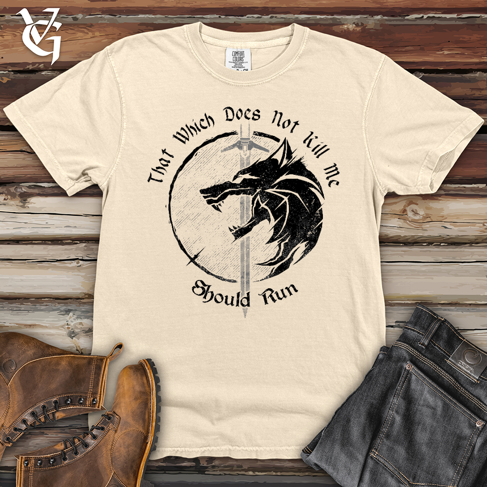 Viking Goods Should Run Wolf Heavy Cotton Comfort Colors Tee Ivory / L