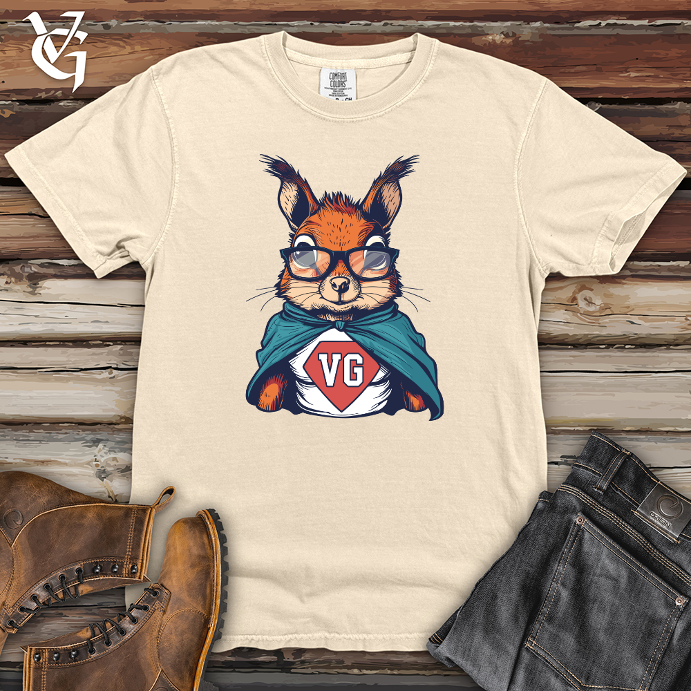 Viking Goods Squirrel Superhero Pose Heavy Cotton Comfort Colors Tee Ivory / L