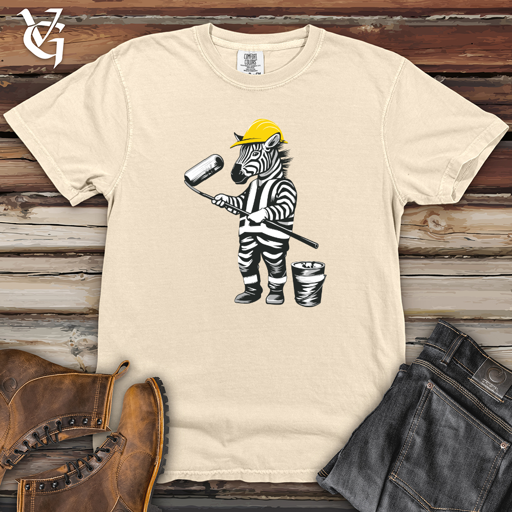Viking Goods Zebra Builder Brush Heavy Cotton Comfort Colors Tee Ivory / L