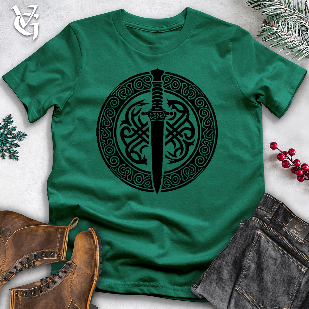 Viking Goods Celtic Dagger Cotton Tee Kelly / L