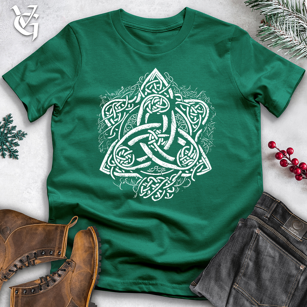 Viking Goods Celtic Trinity Emblem Cotton Tee Kelly / L