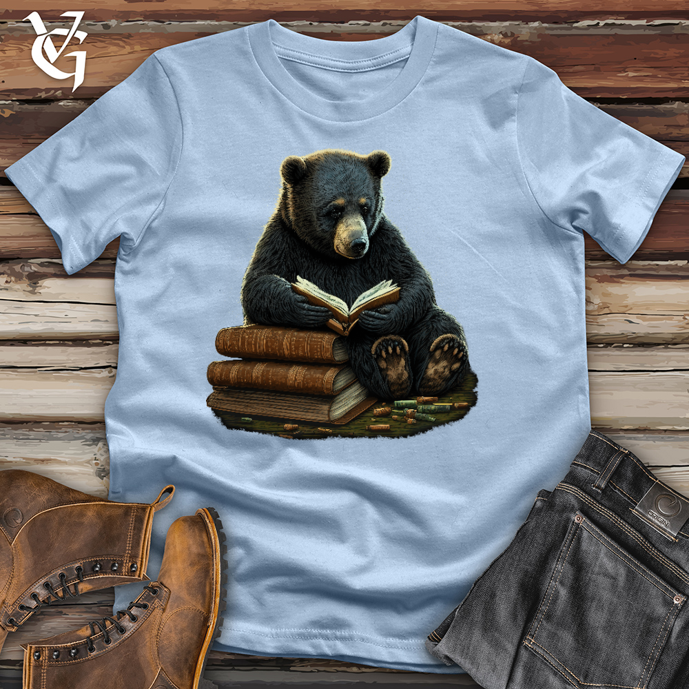 Viking Goods Studious Bear Cotton Tee Light Blue / L