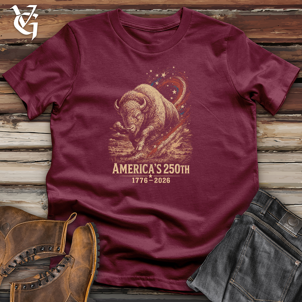 Viking Goods American Bison Softstyle Tee Maroon / L