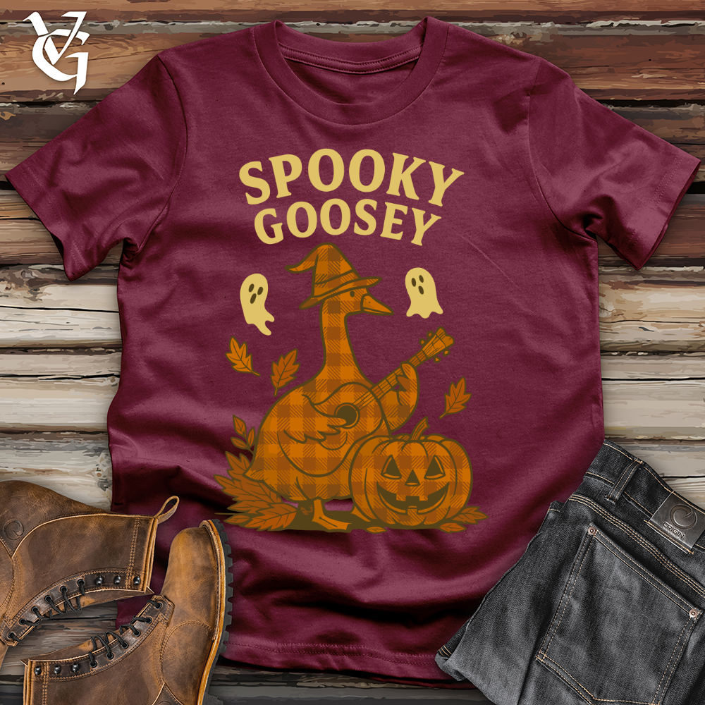 Viking Goods Autumn Spooky Goosey Softstyle Tee Maroon / L