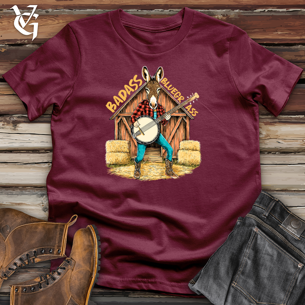Viking Goods Badass Bluegrass Donkey Softstyle Tee Maroon / L