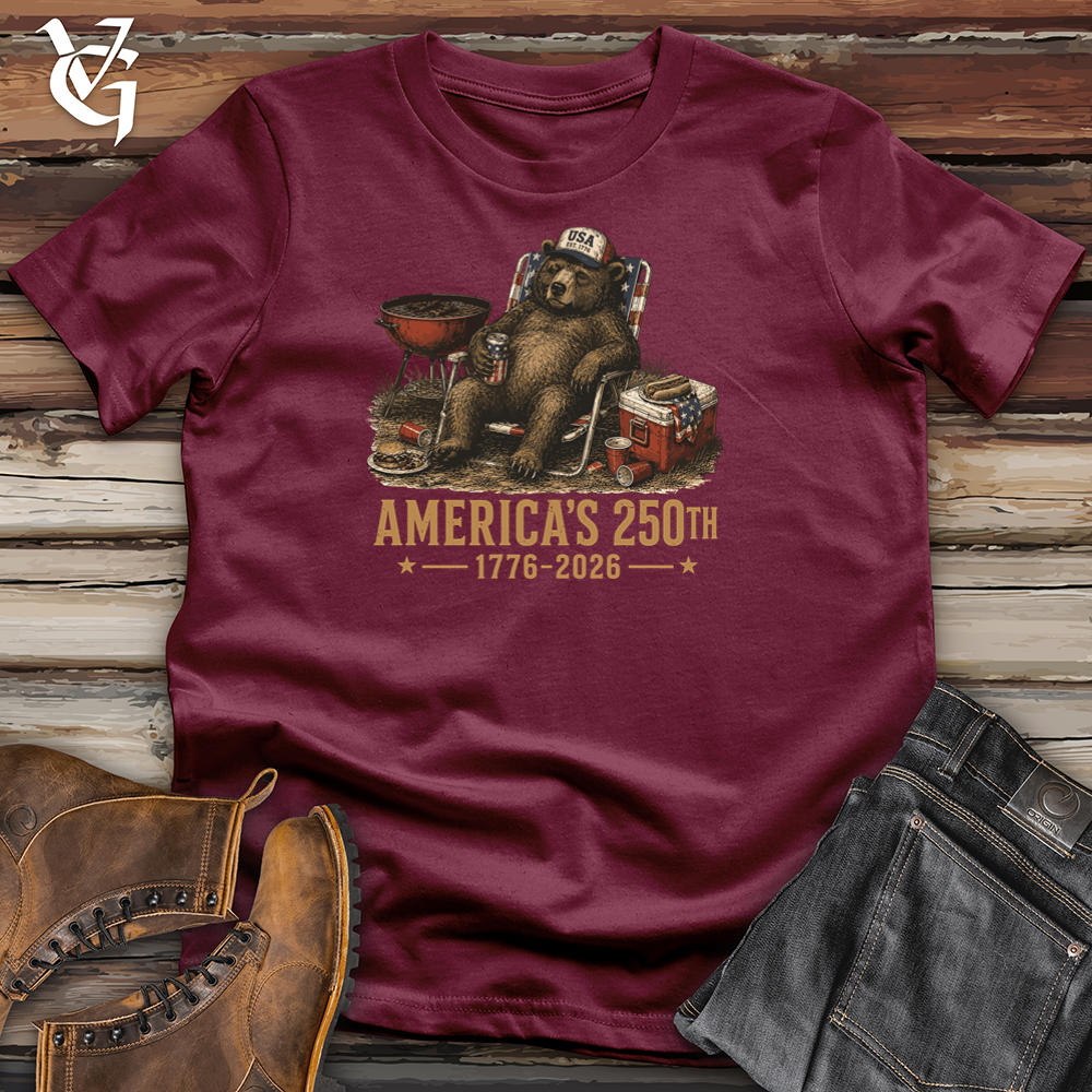Viking Goods Bear BBQ Nap Softstyle Tee Maroon / L