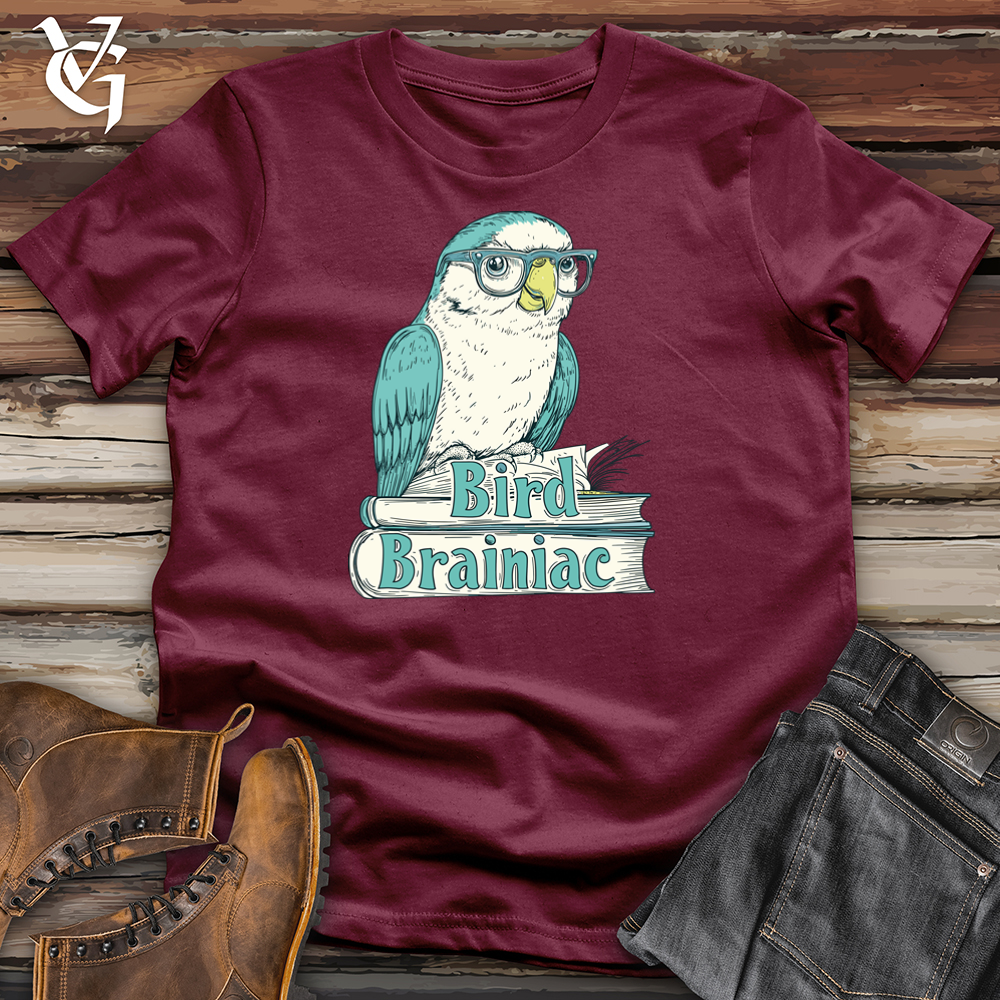 Viking Goods Bird Brainiac Softstyle Tee Maroon / L