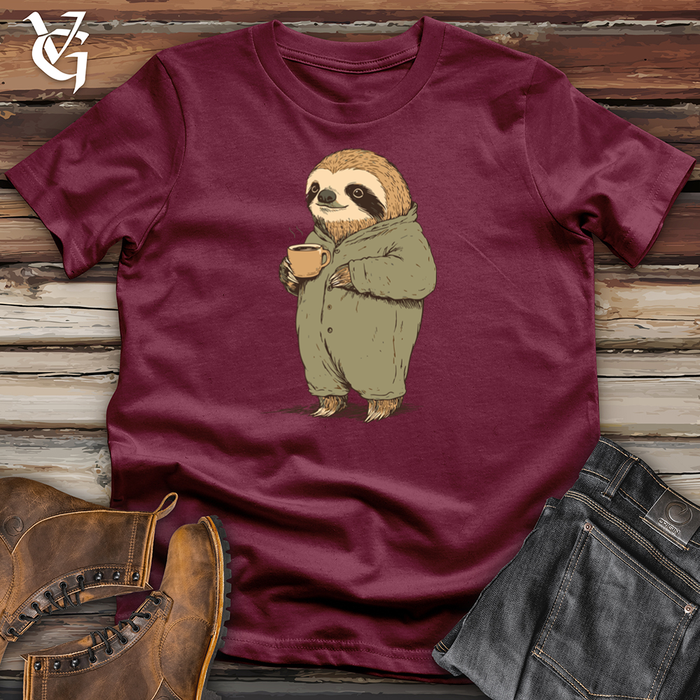 Viking Goods Blue Collar Sloth Softstyle Tee Maroon / L