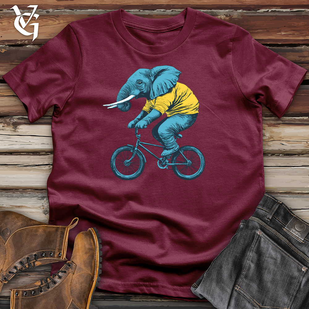 Viking Goods Blue Elephant Biker Softstyle Tee Maroon / L