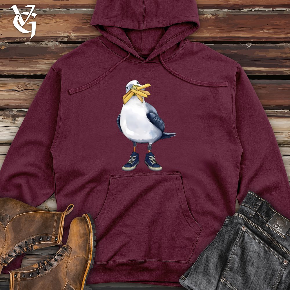 Viking Goods Boardwalk Seagull 2 Midweight Hooded Sweatshirt Maroon / L