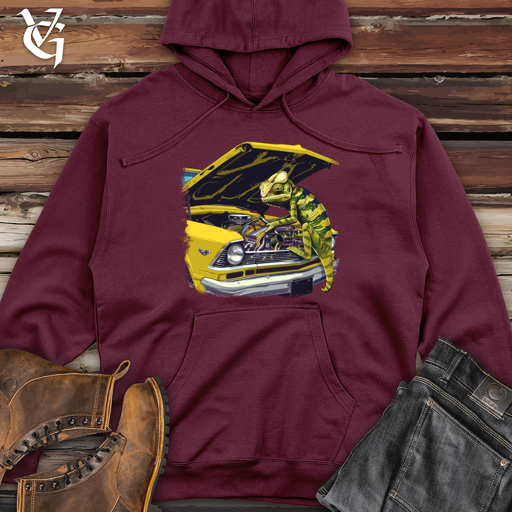 Viking Goods Chameleon Mechanic Marvel Midweight Hooded Sweatshirt Maroon / L