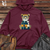 Viking Goods Cheetah Scholar Stack Midweight Hooded Sweatshirt Maroon / L