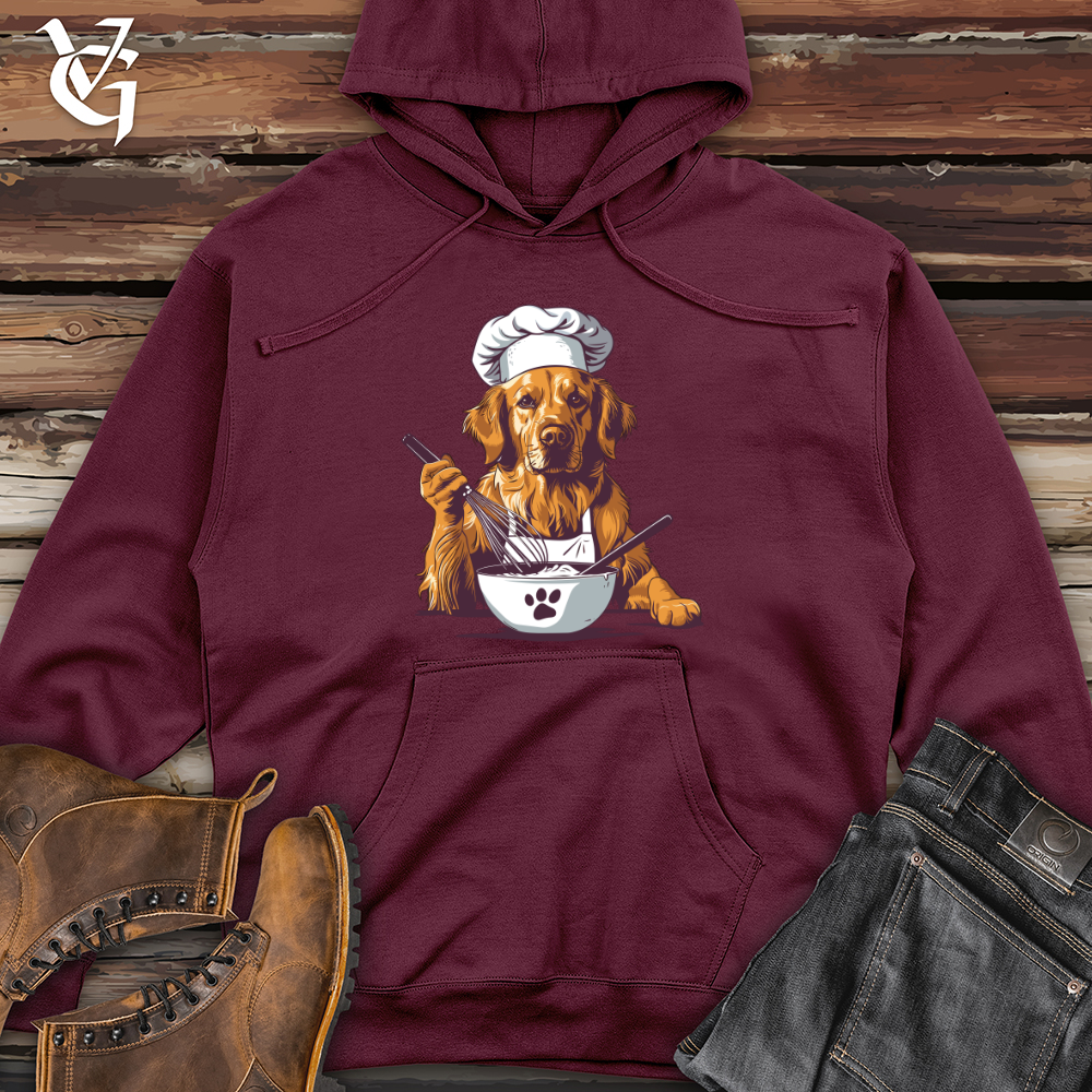 Viking Goods Chef Paws Whisking Midweight Hooded Sweatshirt Maroon / L