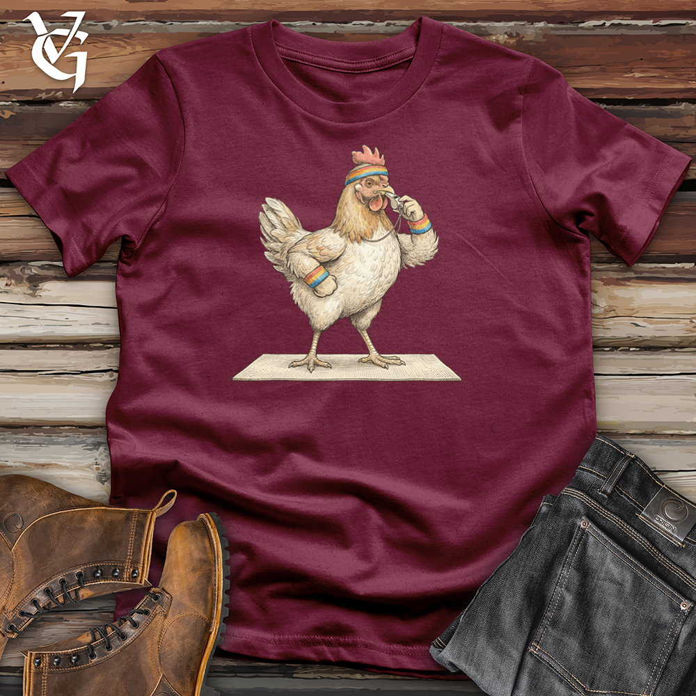 Viking Goods Chicken Fitness Instructor Tee Maroon / L