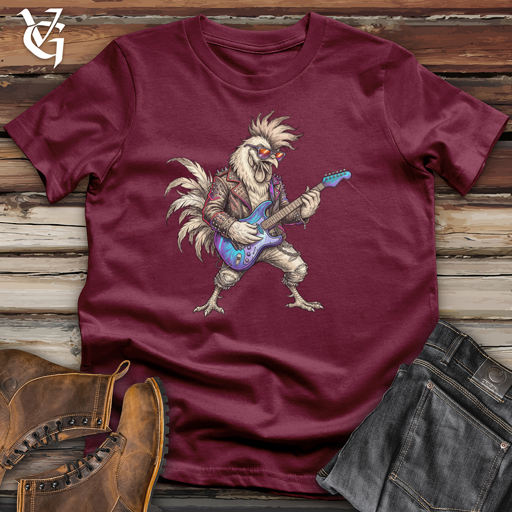 Viking Goods Chicken Rockstar Tee Maroon / L