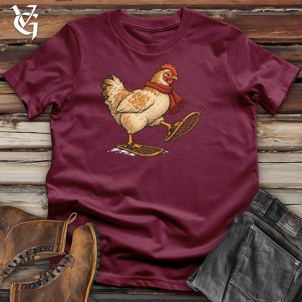 Viking Goods Chicken Snow Shoes Tee Maroon / L