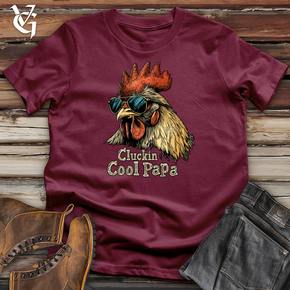 Viking Goods Cluckin Cool Papa Softstyle Tee Maroon / L