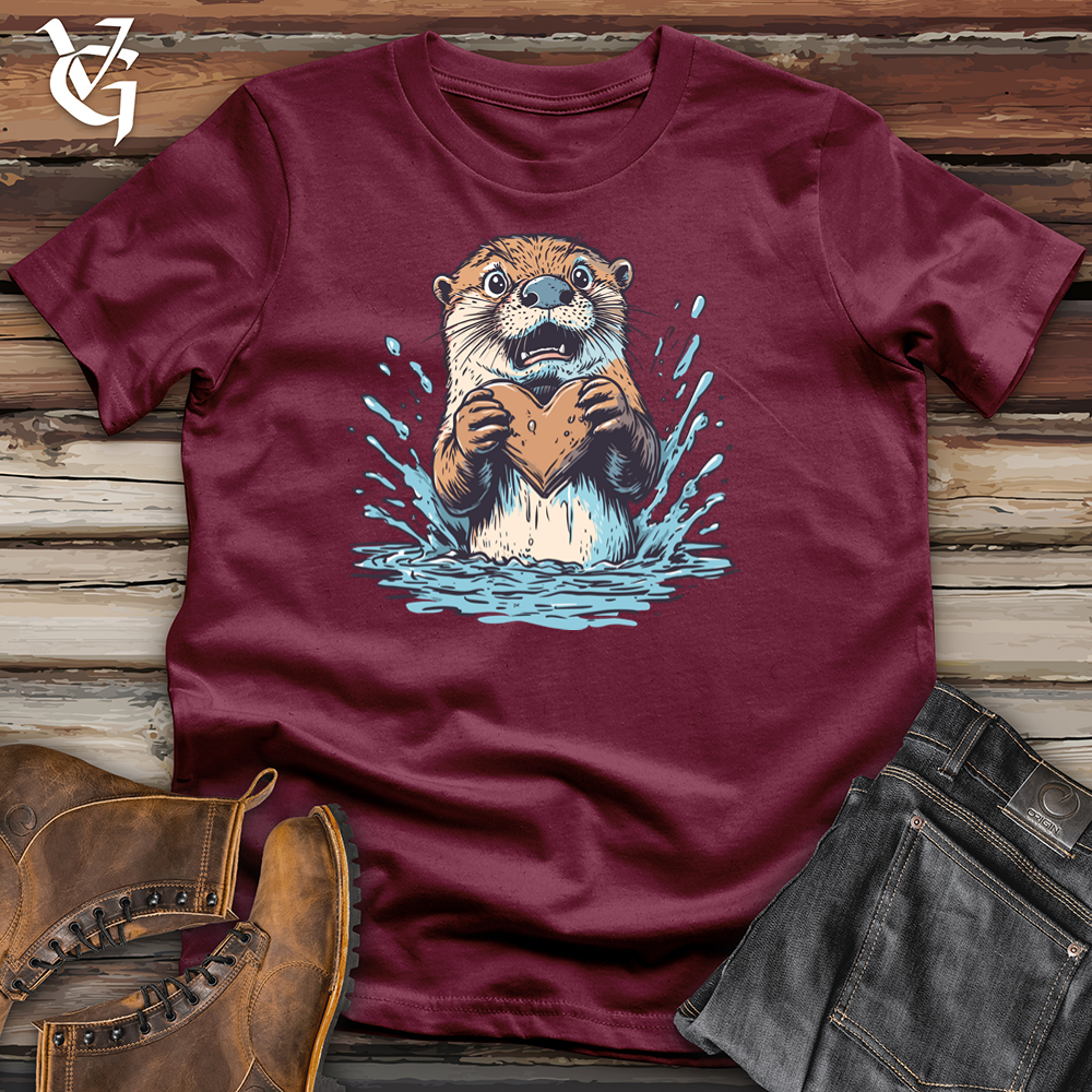 Viking Goods Commitment Issues Otter Softstyle Tee Maroon / L