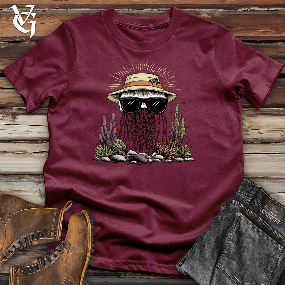 Viking Goods Coral Jellyfish Softstyle Tee Maroon / L