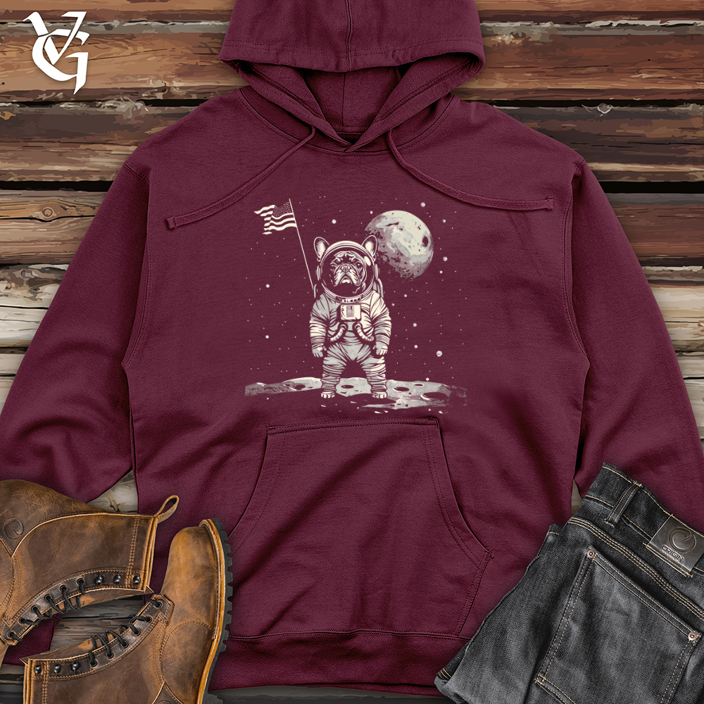 Viking Goods Cosmic Bulldog Odyssey Midweight Hooded Sweatshirt Maroon / L